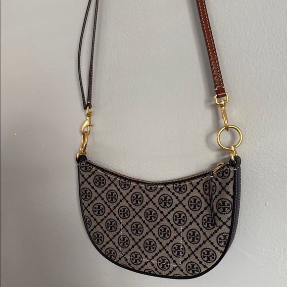 Mini T Monogram Jacquard Hobo Bag - Picture 2 of 11